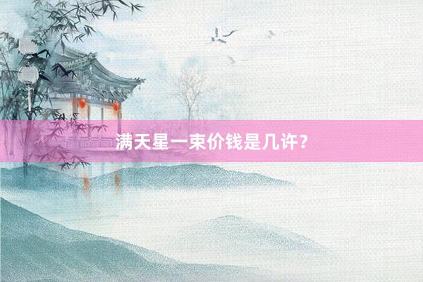 满天星一束价钱是几许？